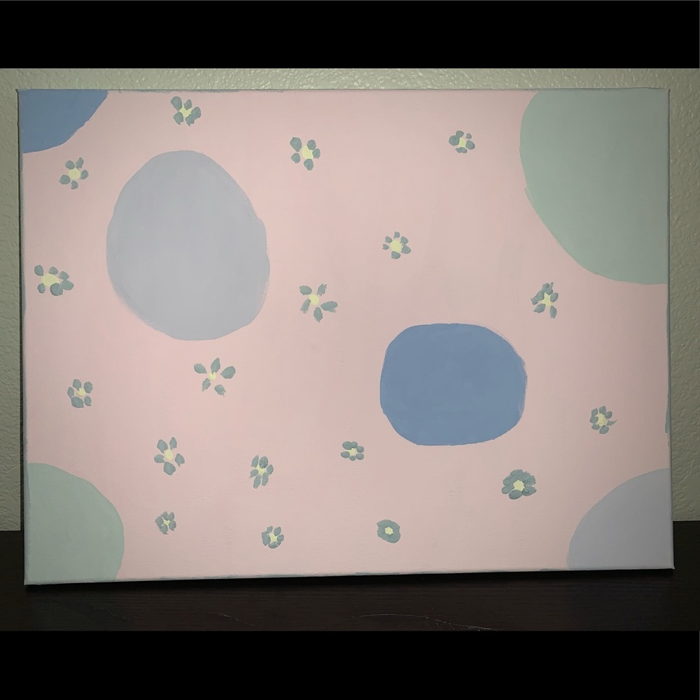 Wall Art, titled: “Spring” (acrylic paint on canvas)